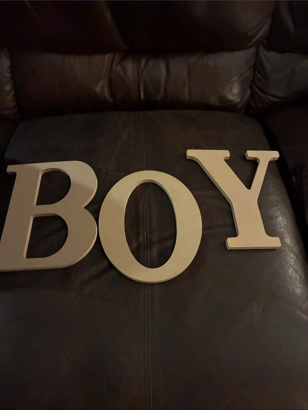 BOY Wall Letters - Neutral Beige Home Wall Decor